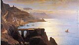 William Stanley Haseltine Canvas Paintings - Amalfi Coast